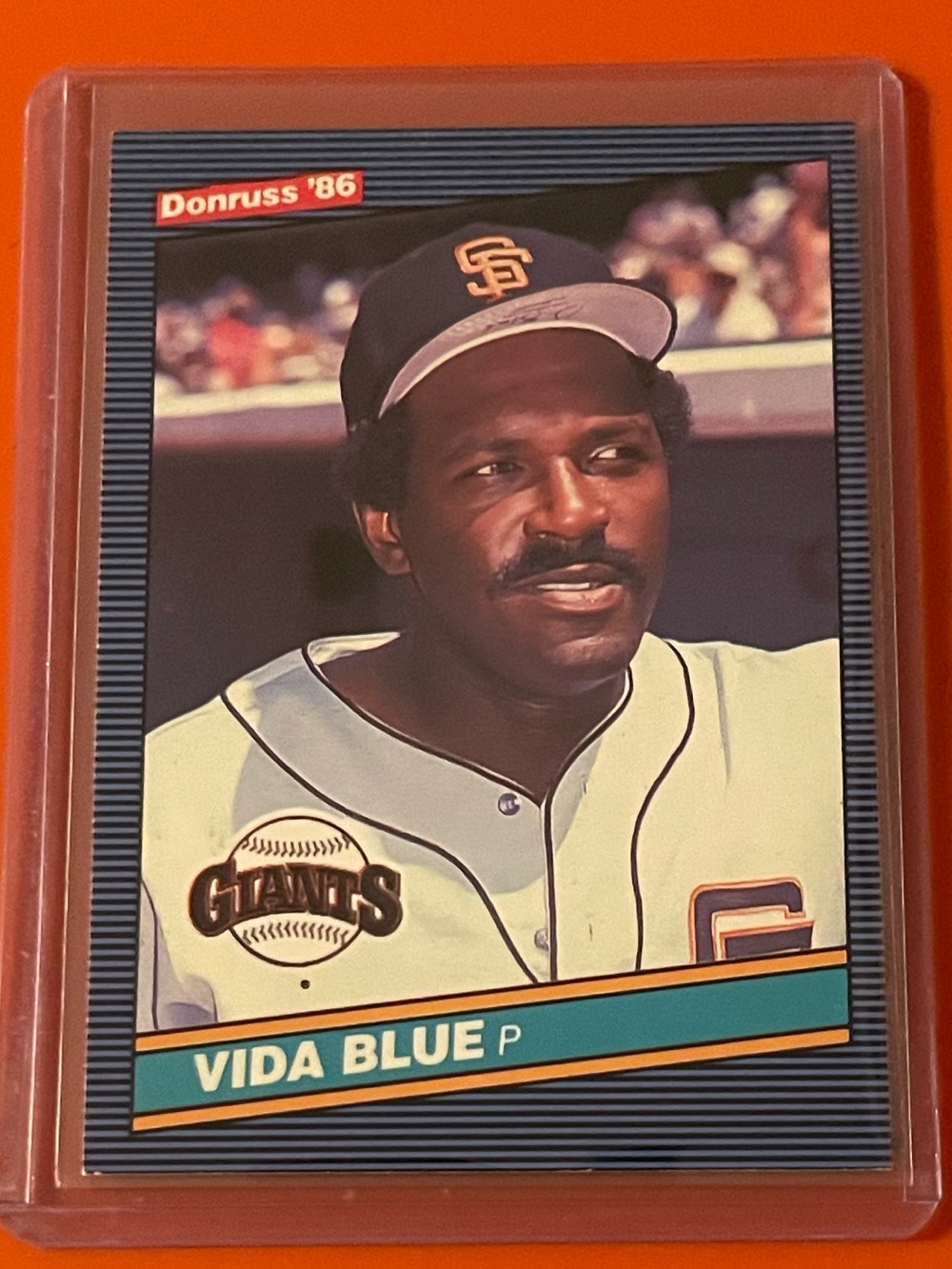 Vida Blue #509 1986 Donruss Baseball Trading Card